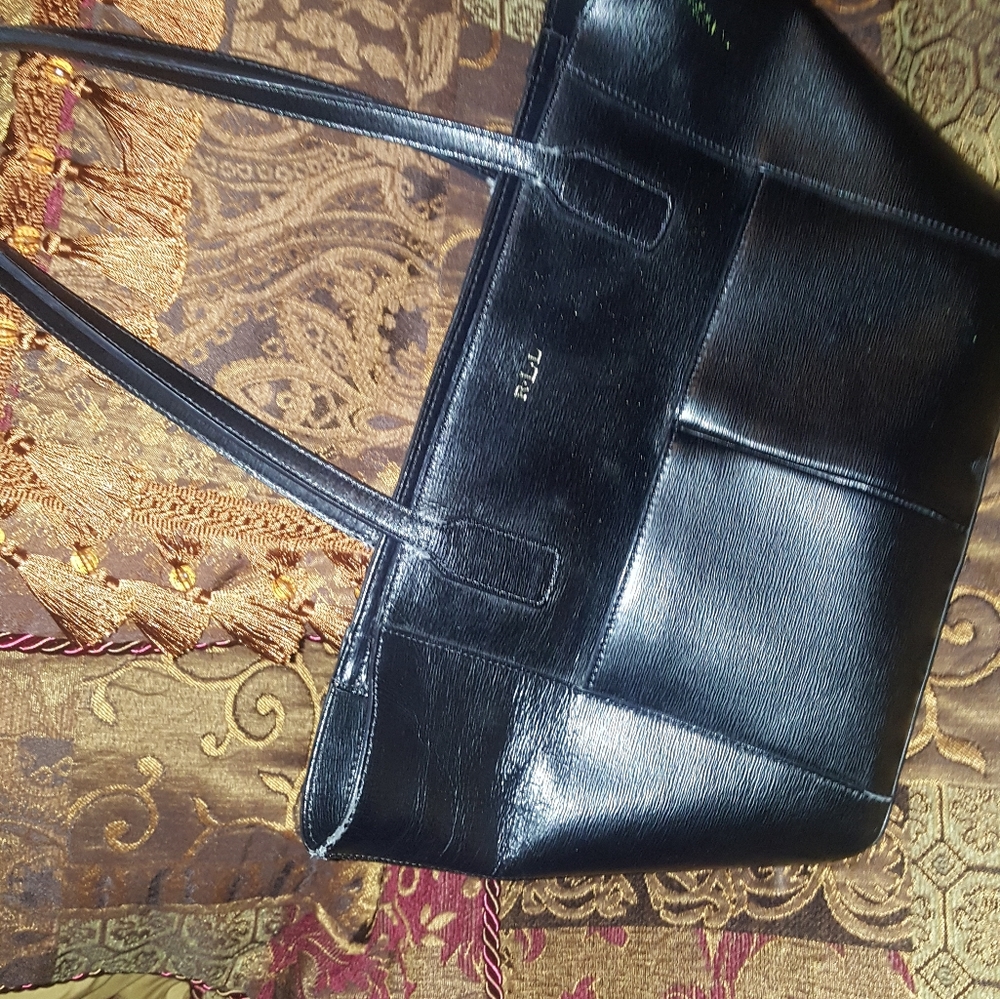 Leather hand bag